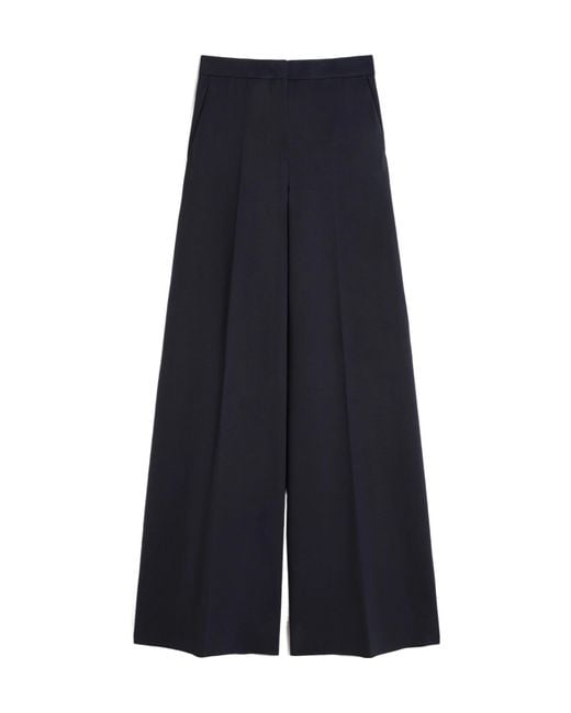 Max Mara Blue Pocket Casual Pants