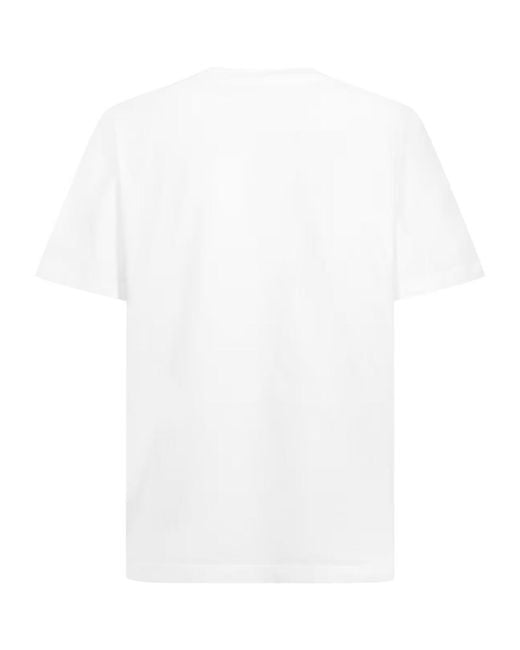 Casablanca White Logo Print T-Shirt for men