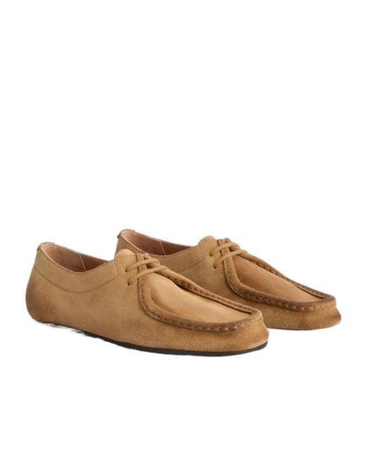 Jil Sander Brown Hood Lace-Up Shoe for men