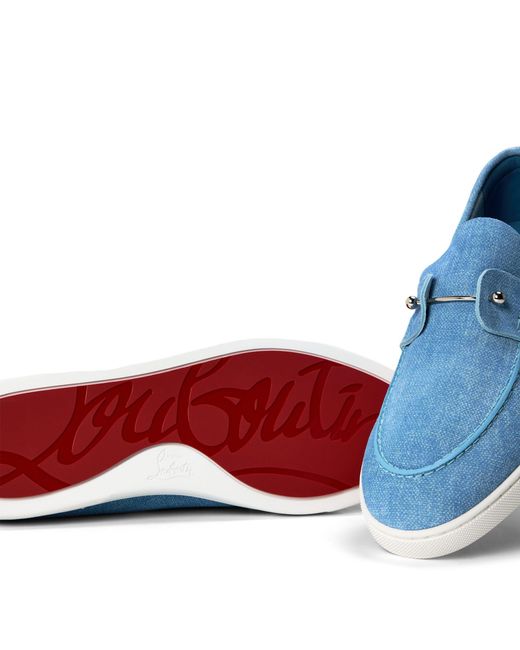 Christian Louboutin Blue Versatile Loafers for men
