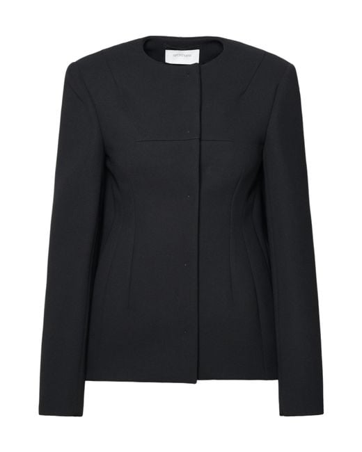 Sportmax Black Dart Detailed Straight Hem Jacket