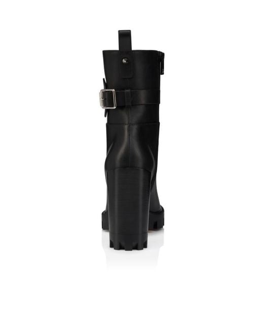 Christian Louboutin Black Dianouchette Lug Ankle Boots