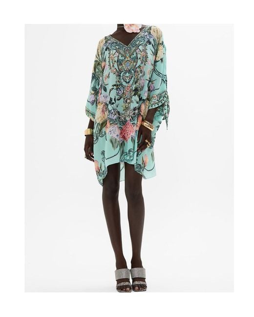 Camilla Blue Floral Print Dress