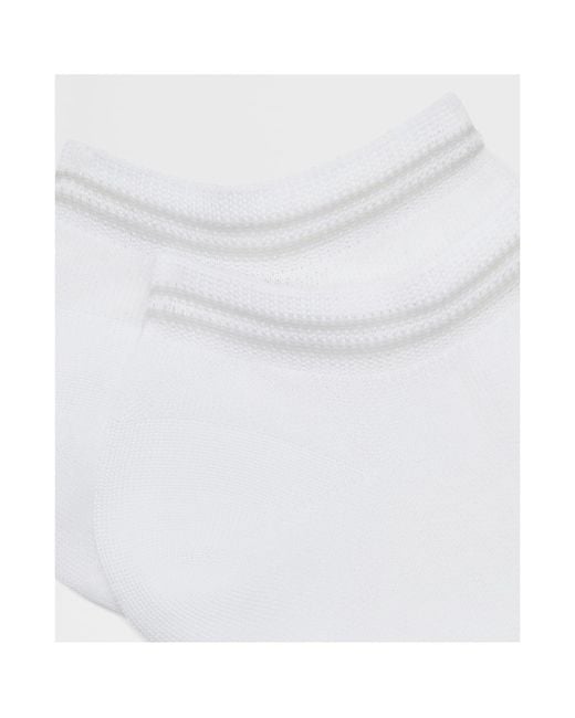 Zegna White Cotton Blend Socks for men