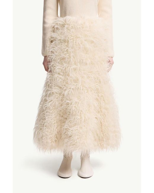Moncler Natural X Jil Sander Textured Midi Skirt