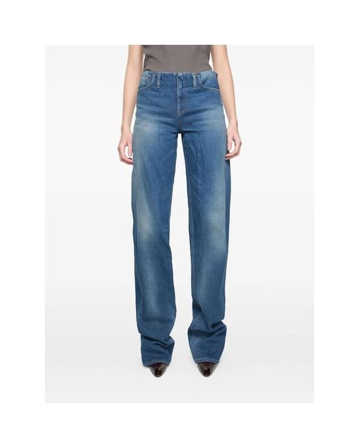 Acne Blue Denim Trousers