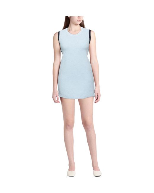 Jacquemus Blue Sleeveless Two-Color Dress