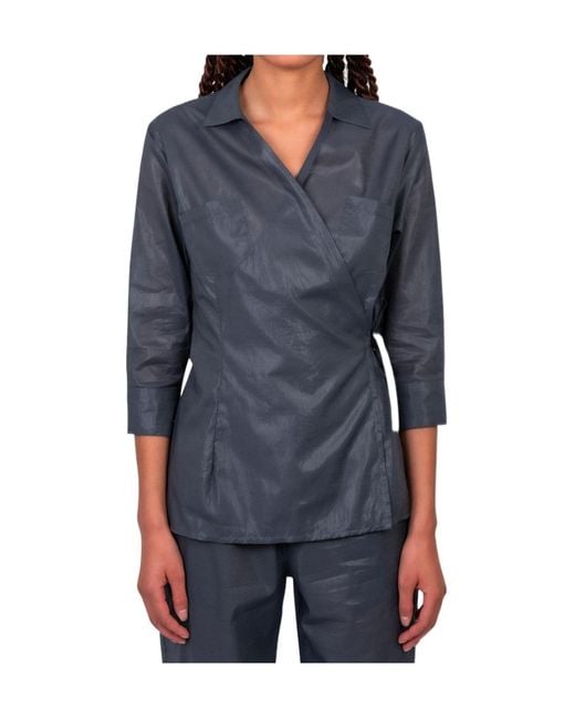 Paloma Wool Blue Lapel Shirt