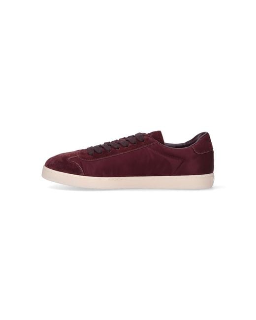 Prada Purple Fabric And Suede Sneakers for men