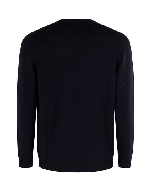 Drumohr Black Long-Sleeved Sweater for men