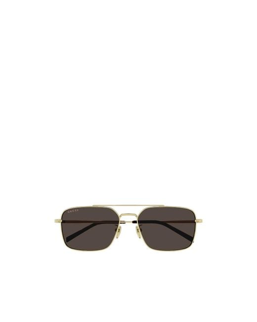 Gucci White Eyewear Specialized Fit Rectangular Sunglasses for men