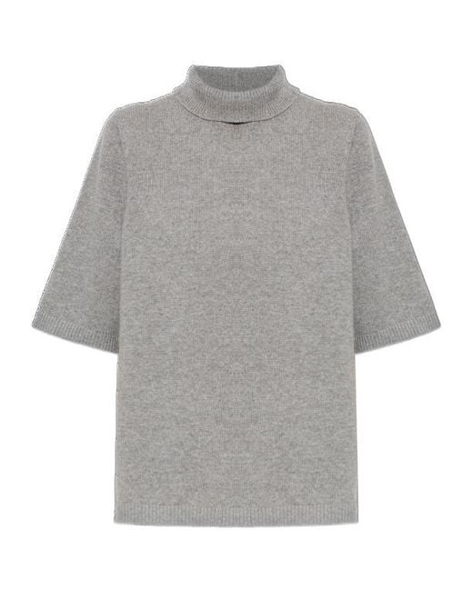 Alaïa Gray Alaïa Highneck Jumper