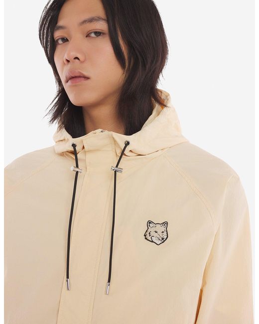 Maison Kitsuné Natural Chillax Fox Hooded Windbreaker for men