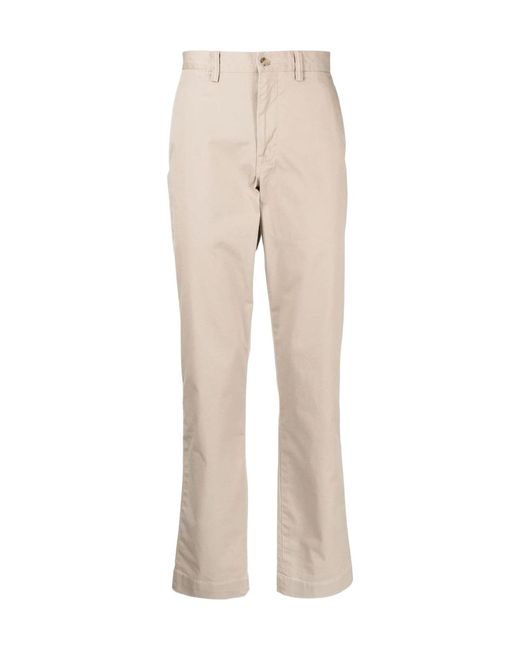 Polo Ralph Lauren Natural Logo Patch Straight Leg Pants for men