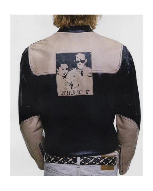 Enfants Riches Deprimes Black Nurse Ii Panelled Leather Jacket for men