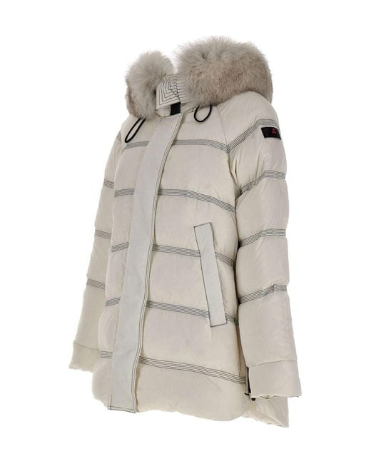 Peuterey Gray Long-Sleeved Down Jacket