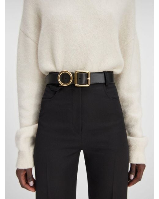 Jacquemus White The Regalo Shape Buckled Belt