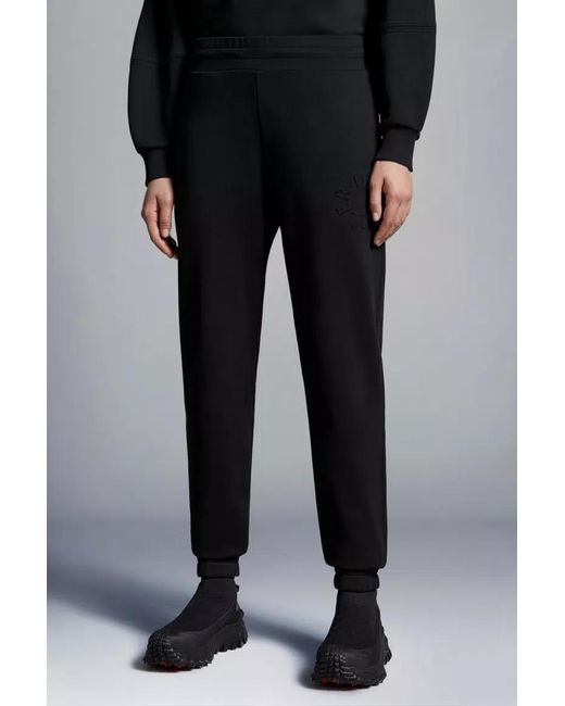Moncler Black Logo Patch Track Pants