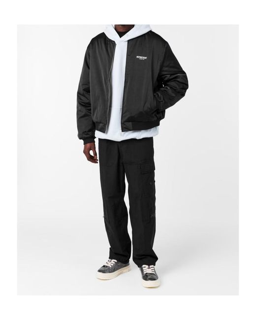 Represent Black Varsity Jacket for men