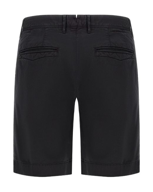 Incotex Black Modello 11S215 Slim Bermuda Shorts for men
