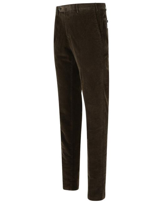 Pt Pantaloni Black Pt01 Slim Velvet Pants for men