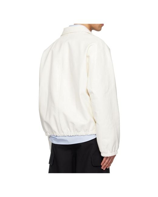 Courreges White Zip-Fastening Jacket for men