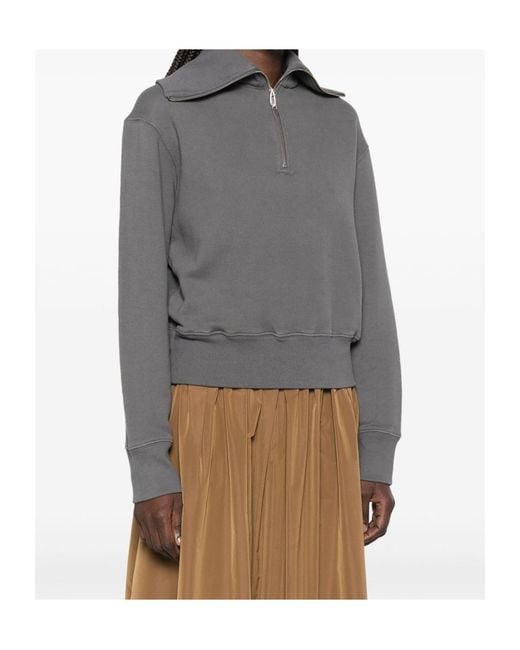 Autry Gray Roll-Neck Sweatshirt