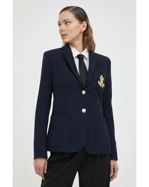 Ralph Lauren Blue Lauren Bullion Jacquard Blazer