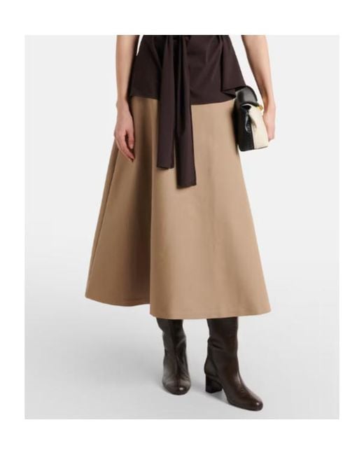 Rohe Natural Belt Loop Midi Skirt