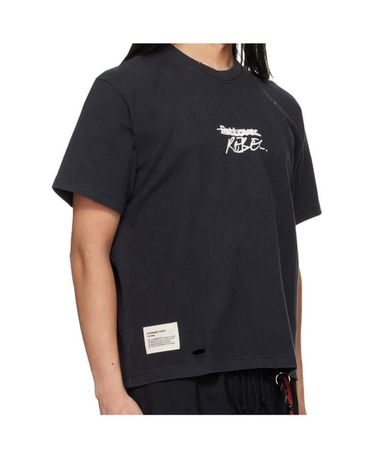 Song For The Mute Black Crew-Neck T-Shirt for men