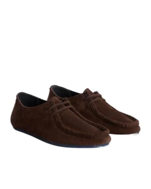 Jil Sander Brown Hood Lace-Up Shoes