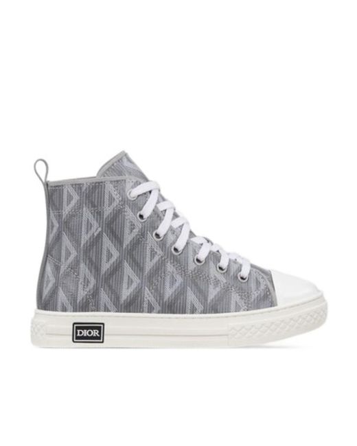 Dior Gray Kid's B23 High-Top Sneaker