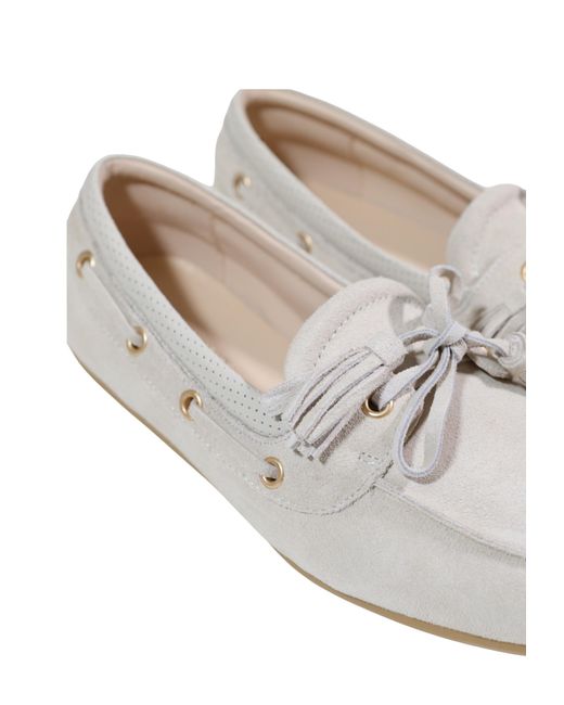 Liu Jo White Tassel Flat Loafers