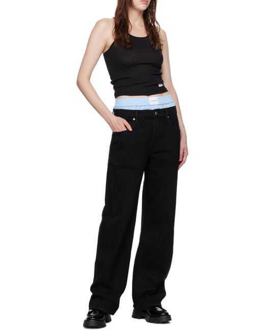 Alexander Wang Black High Waist Balloon Jeans