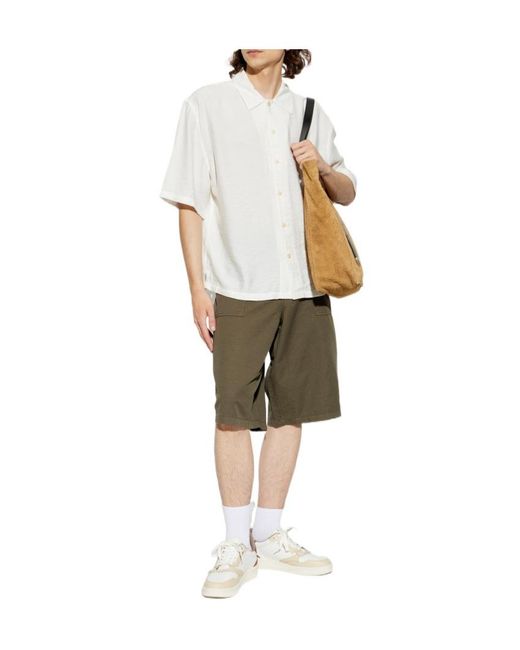 AllSaints White Purley Short-Sleeve Shirt