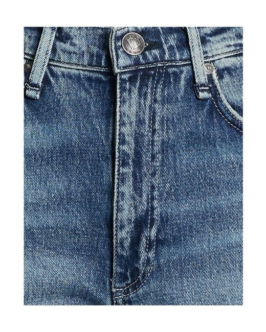 Rag & Bone Blue Plain Colour Denim Trousers