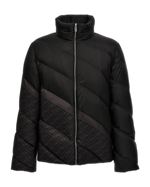 Fendi Black Nylon Down Jacket for men