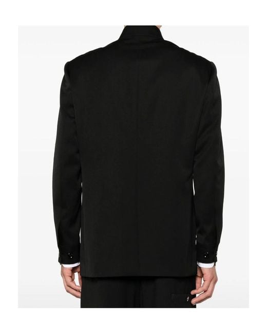 Lardini Black Long-Sleeve Blazer for men