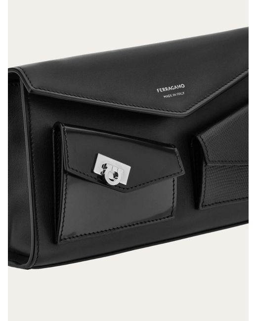Ferragamo Black Ferragamo Multipocket Mini Bag