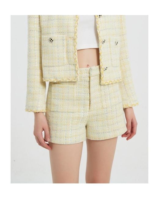 Marissa Chiara Natural Belt Loop Shorts