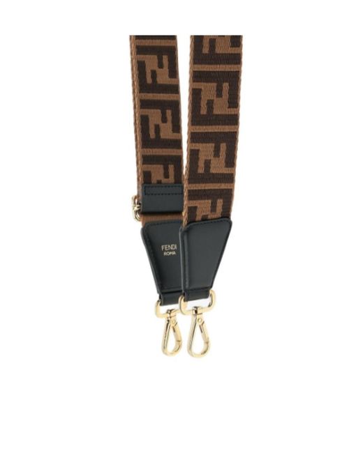 Fendi White Fabric Shoulder Strap