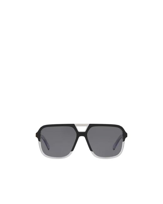 Dolce & Gabbana Metallic Eyewear Shield Frame Sunglasses for men
