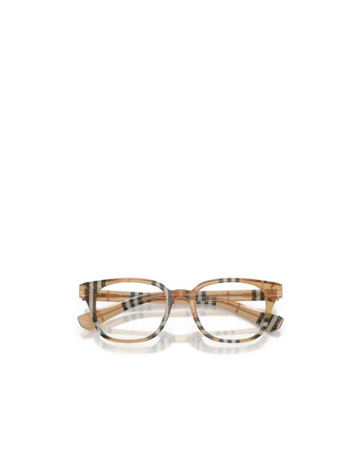 Burberry Metallic Eyewear Square Frame Glasses