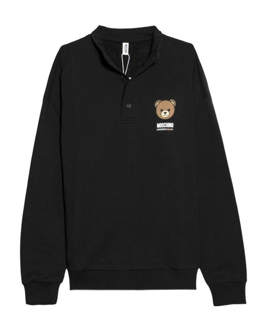 Moschino Black Long-Sleeved Sweatshirt for men