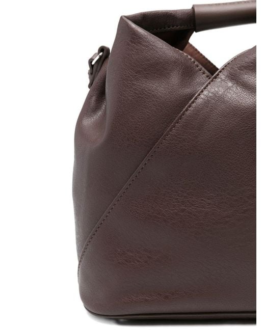 MM6 by Maison Margiela Brown Japanese Logo Detailed Crossbody Bag