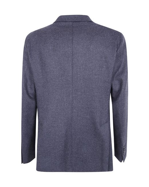 Tagliatore Blue Montecarlo Single Breasted Jacket for men