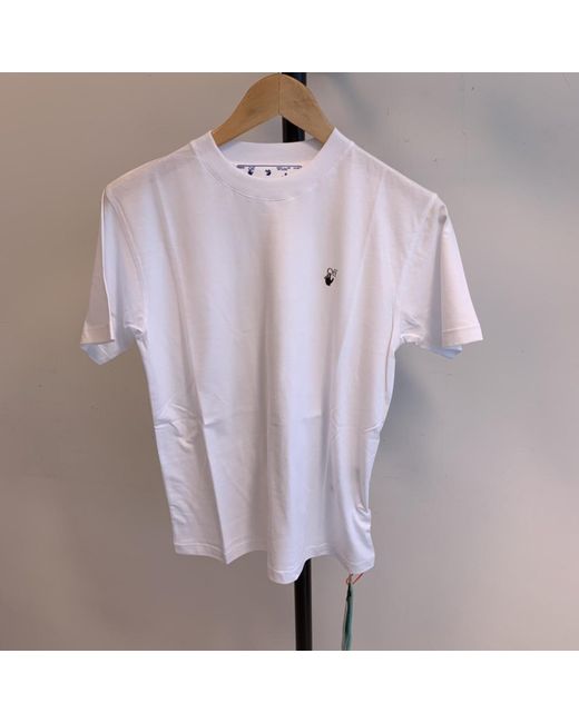 Off-White c/o Virgil Abloh White Floral Arrow Print T-Shirt