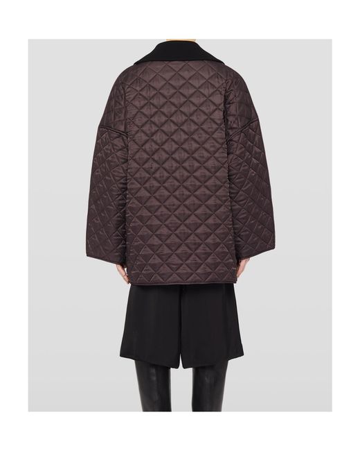 Jil Sander Brown Quilted Down Jacket for men