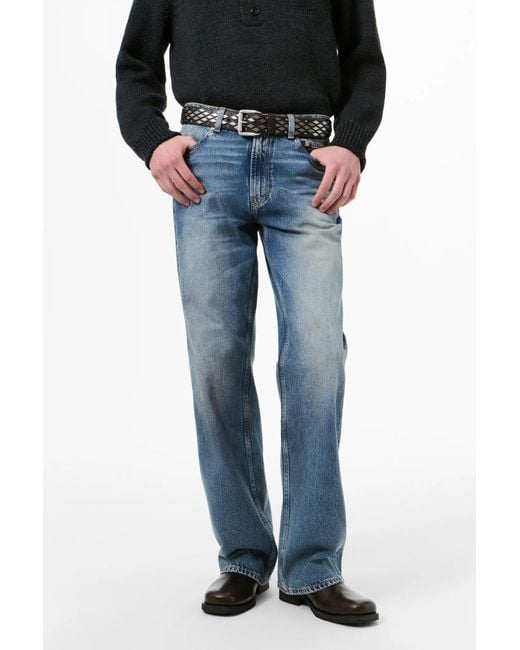 Our Legacy Blue Carlson Straight-Leg Jeans for men