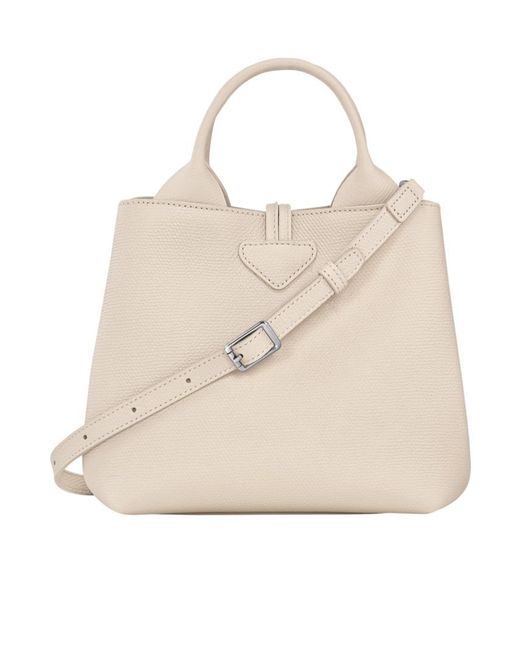 Longchamp Natural Le Roseau S Top Handle Bag